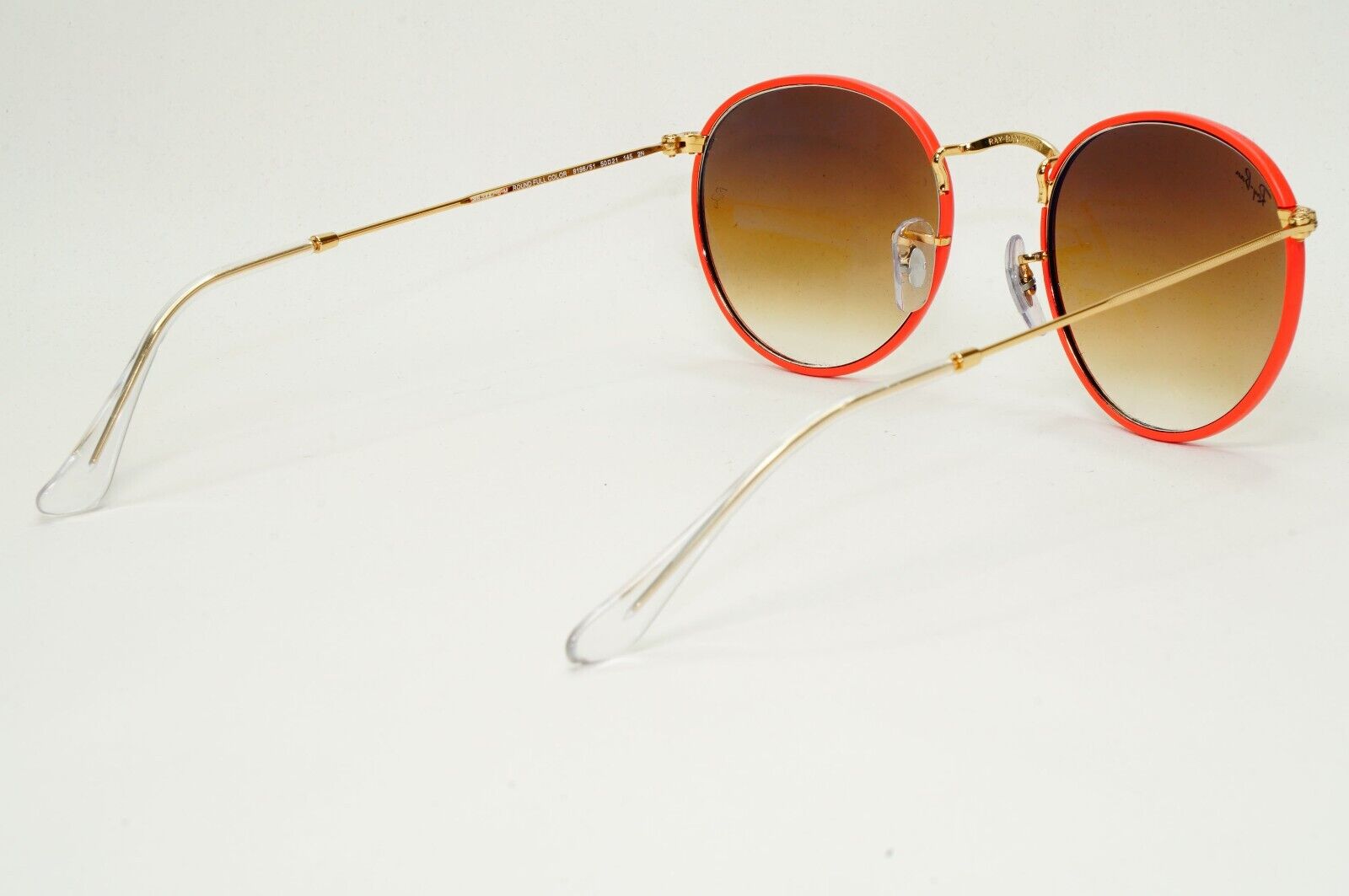 Ray-Ban Sunglasses Round Full Color Red Gold Brown Gradient RB 3447-J-M  9196/51
