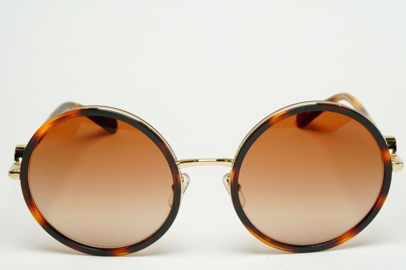 Versace Sunglasses Round Brown Gold Medusa Tortoise MOD VE 2229 1002/13 56mm