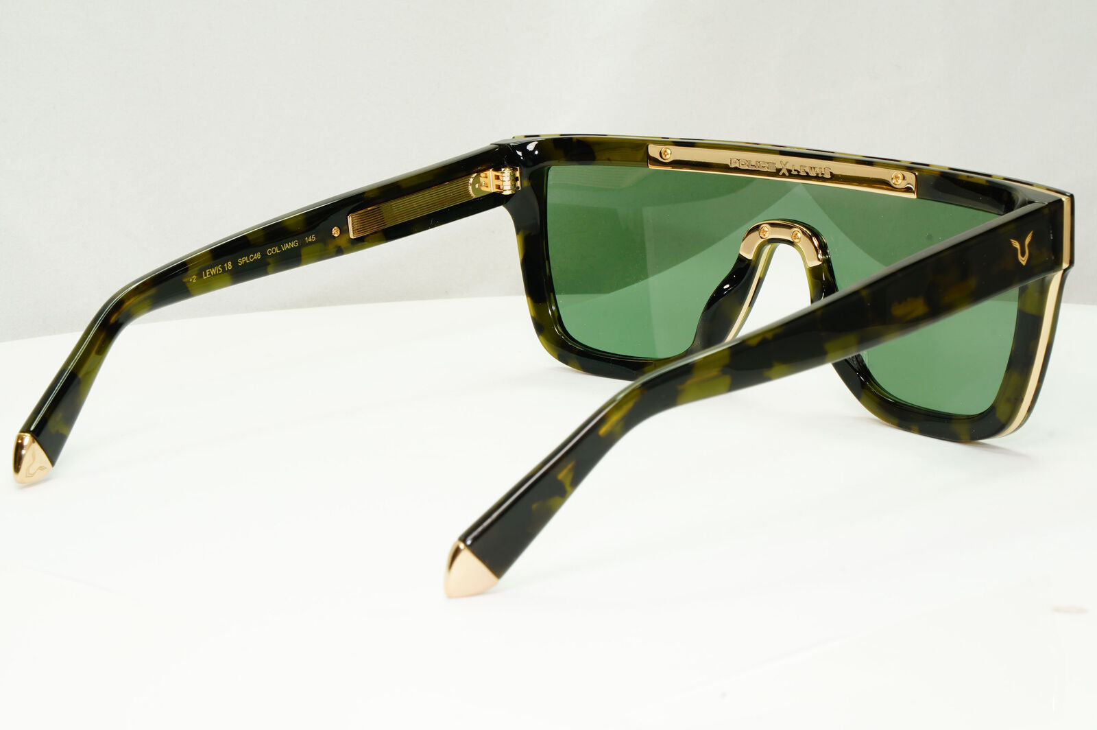 Police Lewis Hamilton F1 Sunglasses Brown Green Tortoise Shield SPL C46 COL VANG