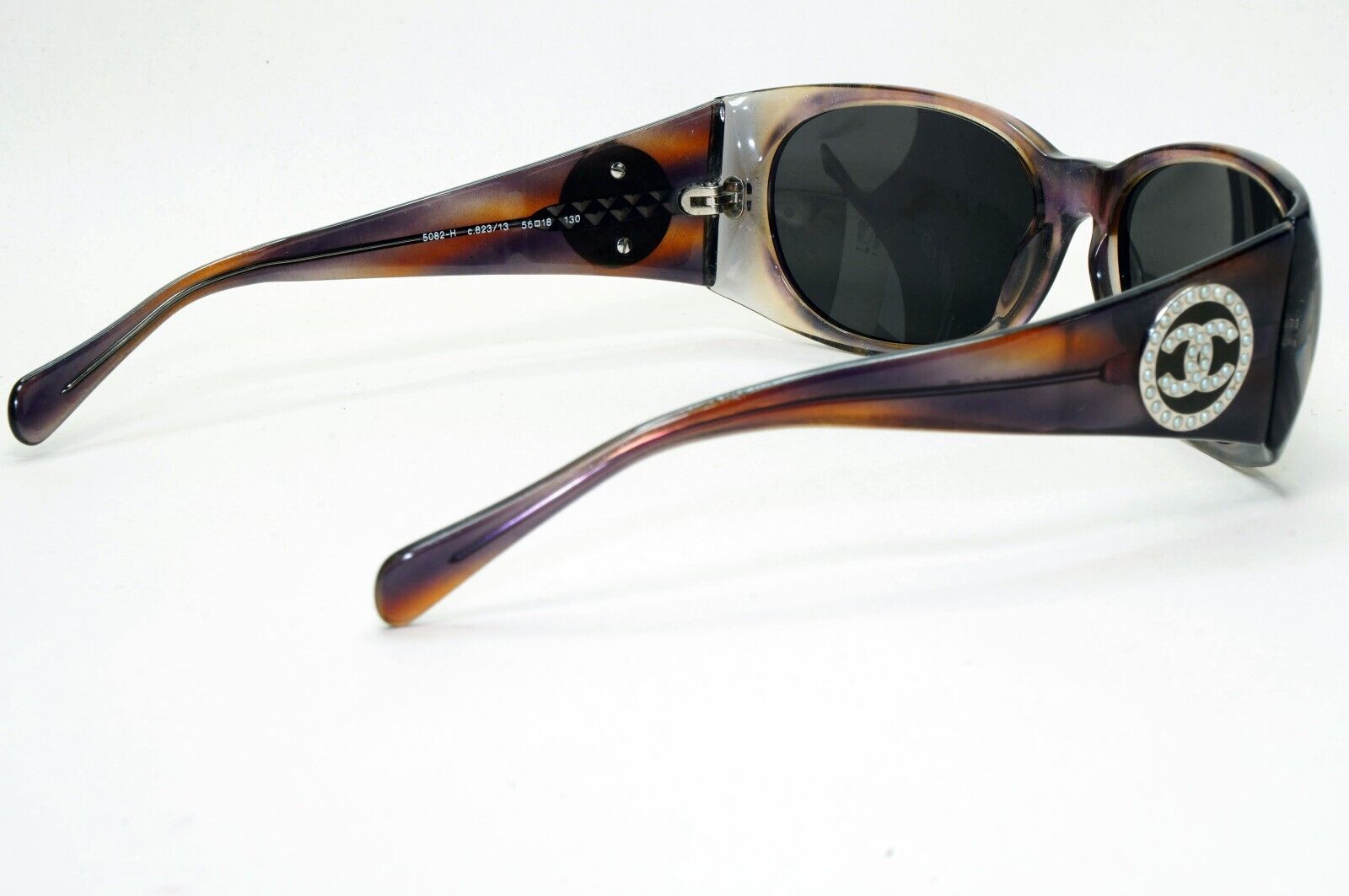 Chanel Sunglasses 2007 Vintage Pearl Brown Black 5082-H c.823/13 301024