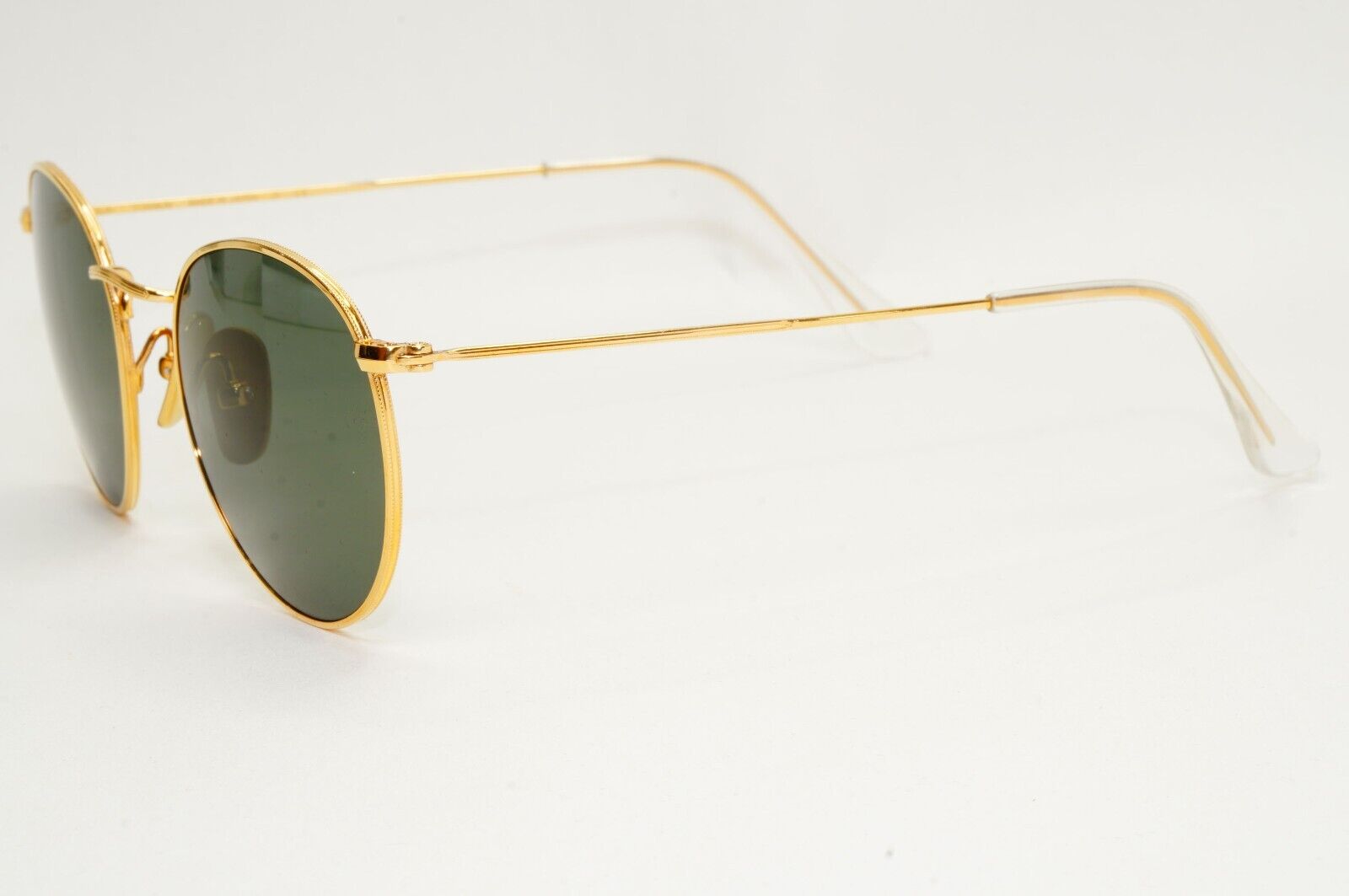 Ray-Ban Sunglasses Round Titanium Polarised Gold Green RB 8247 9216/58 47mm