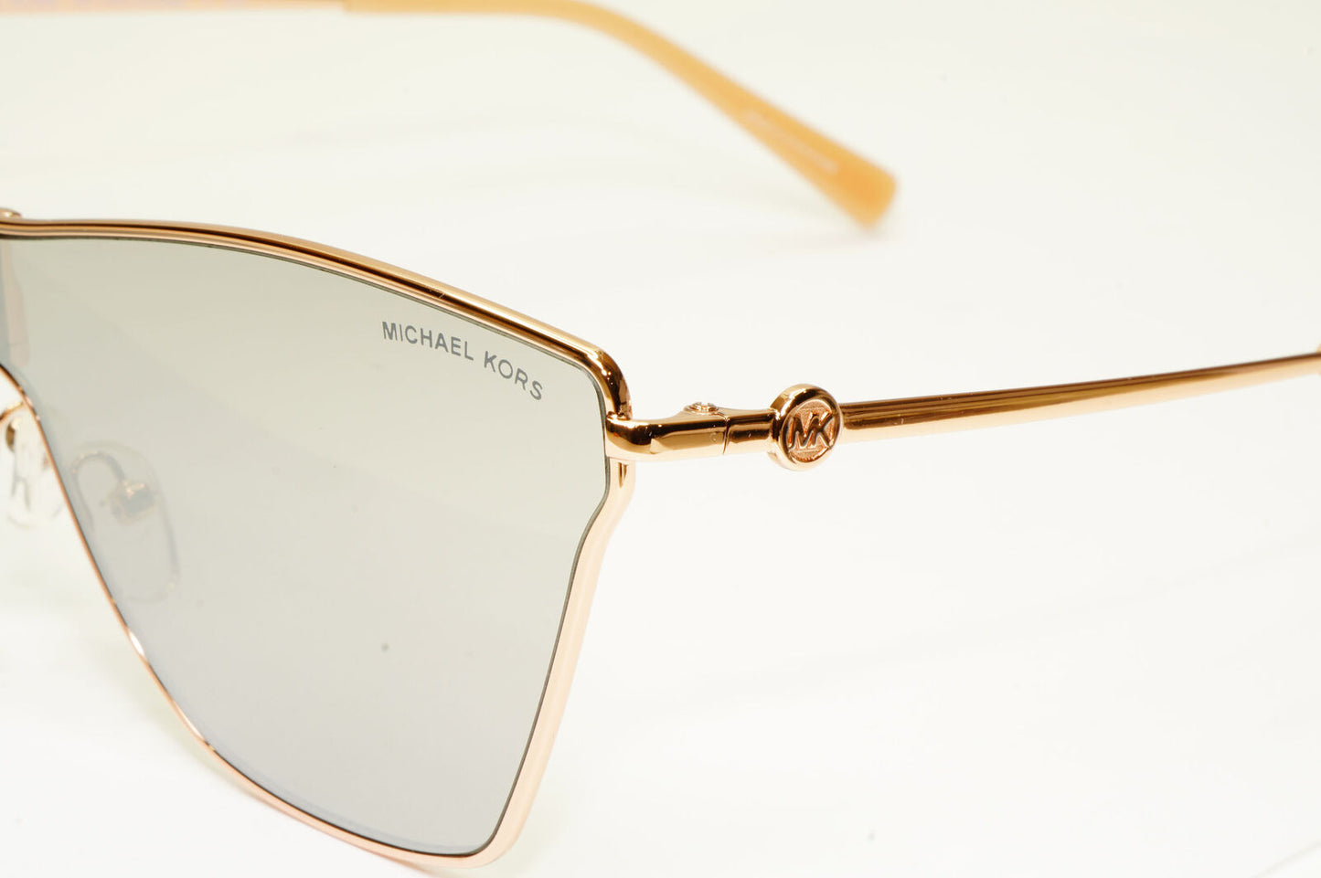 Michael Kors Womens Shield Mirror Gold Silver Sunglasses MK 1063 Larissa 11086G