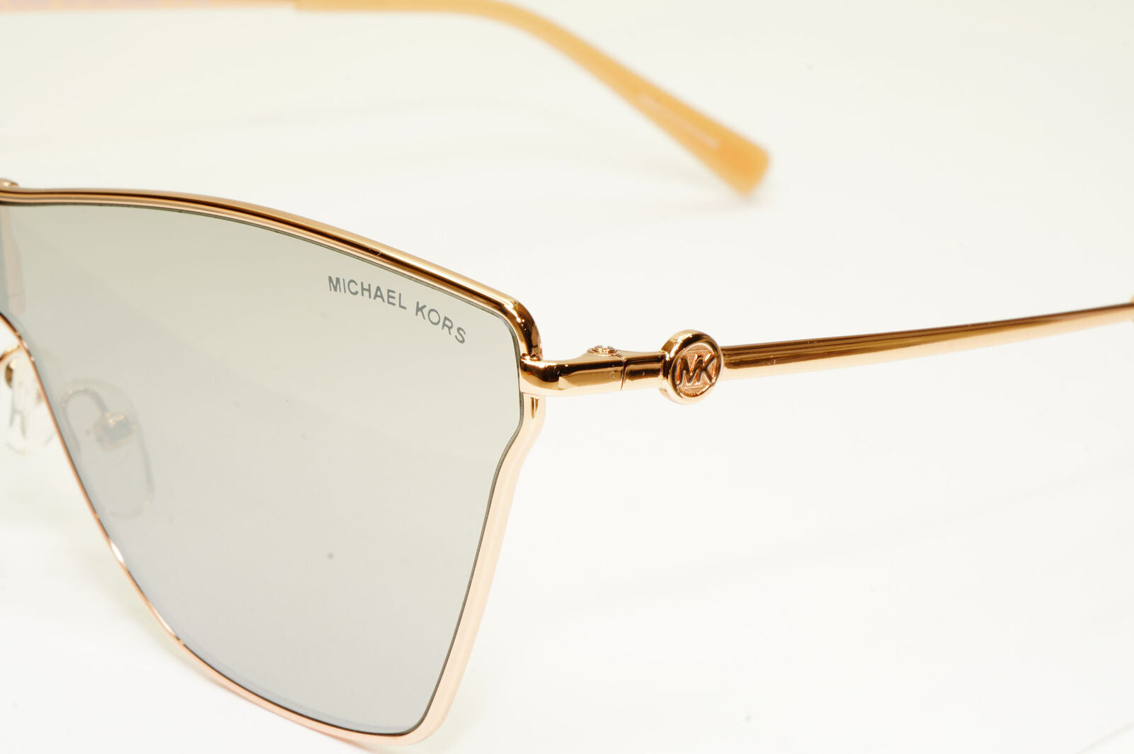 Michael Kors Womens Shield Mirror Gold Silver Sunglasses MK 1063 Larissa 11086G