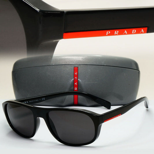 Prada Sunglasses 2014 Vintage Square Wrap PS01RS SPS 01R 1AB-3O1 061024