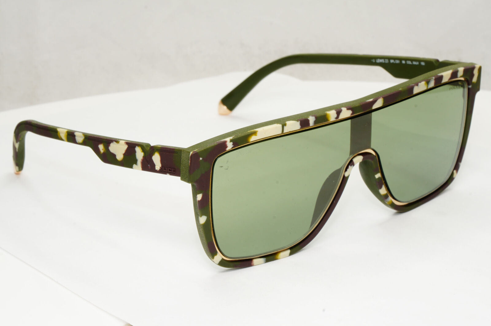 Police Lewis Hamilton F1 Sunglasses Green Mirror Camouflage SPL C51 COL XAJV 23