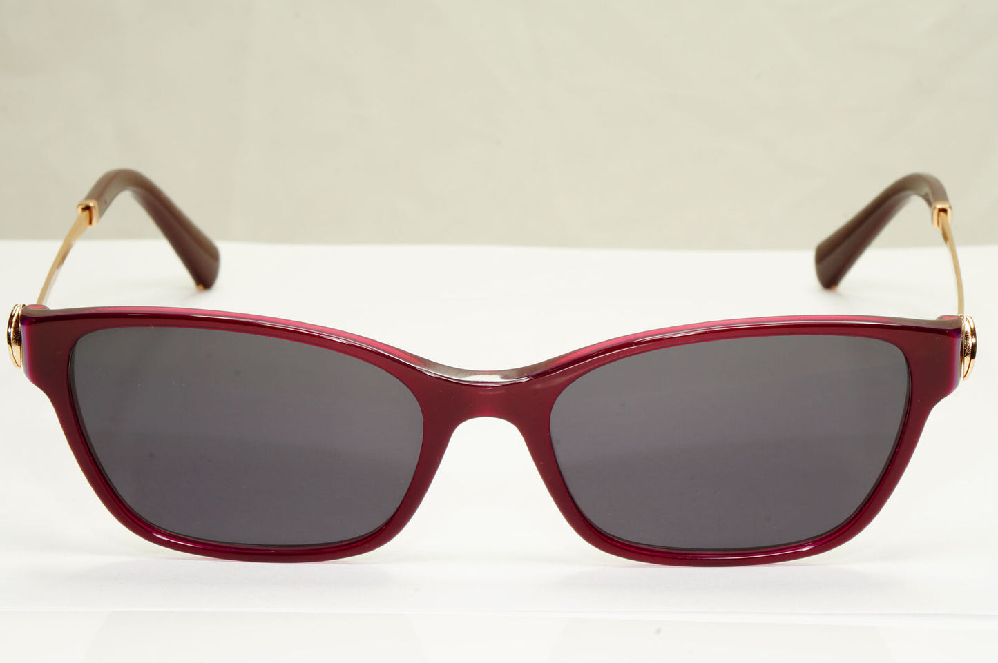 Bvlgari Sunglasses Purple Burgundy Gold Diamante Crystal 4159-B 5426 250123