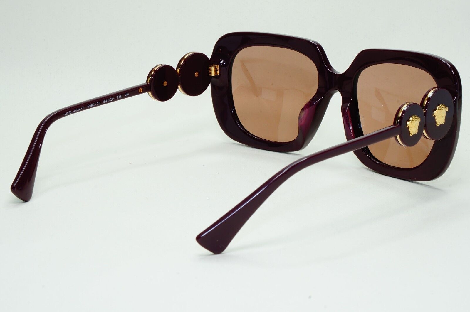 Versace Sunglasses Bordeaux Red Brown Gold Square Medusa MOD VE 4434-F 5382/73