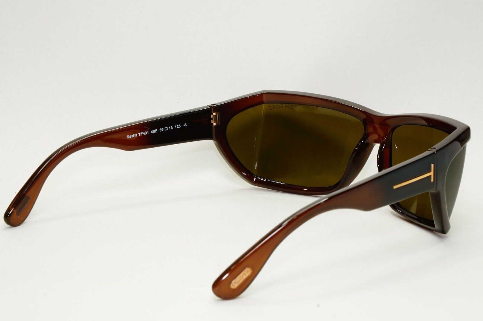 Tom Ford Sunglasses Sasha Dark Brown Square Side Window FT0401 TF 401 48E 59mm