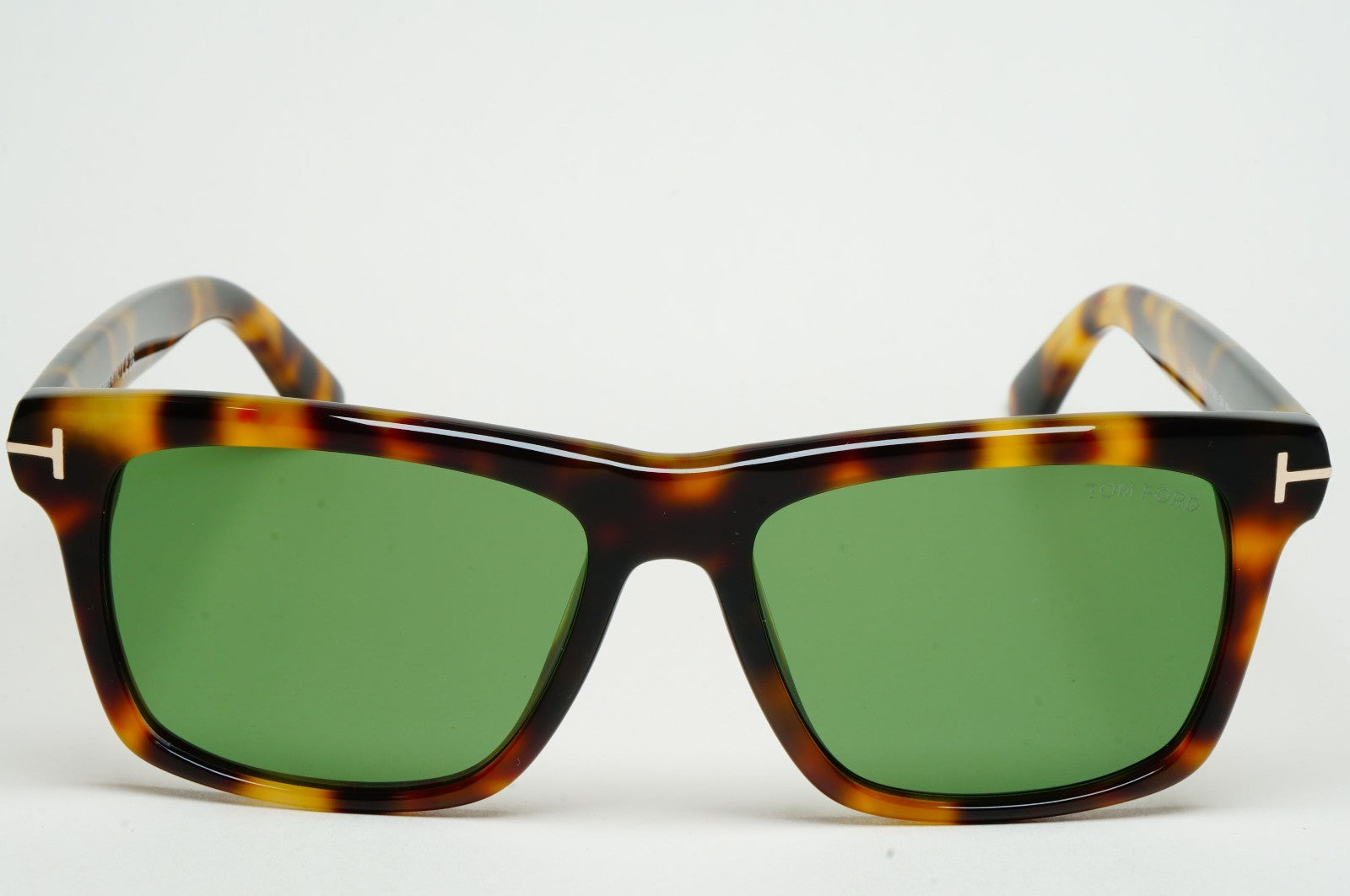 Tom Ford Sunglasses Buckley-02 Brown Tortoise Green Square FT0906 TF 906 53N