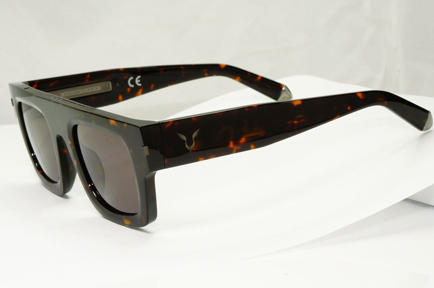 Police Lewis Hamilton F1 Sunglasses Dark Brown Havana Square SPL E13 COL 0722