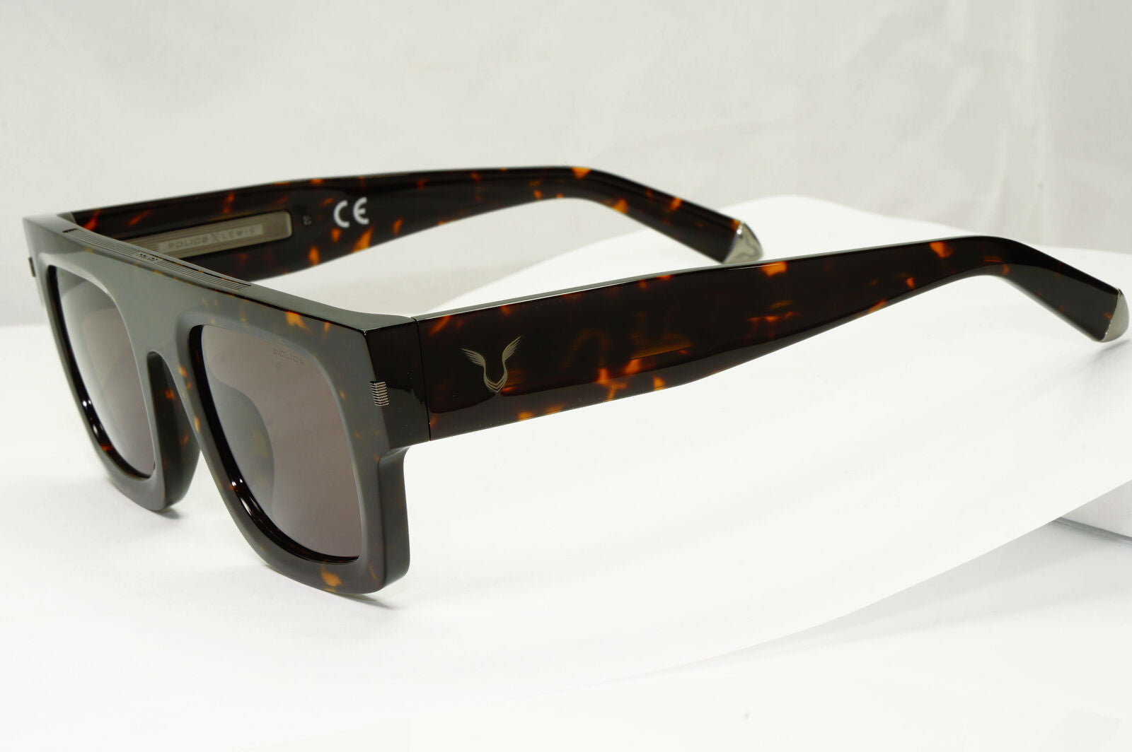 Police Lewis Hamilton F1 Sunglasses Dark Brown Havana Square SPL E13 COL 0722