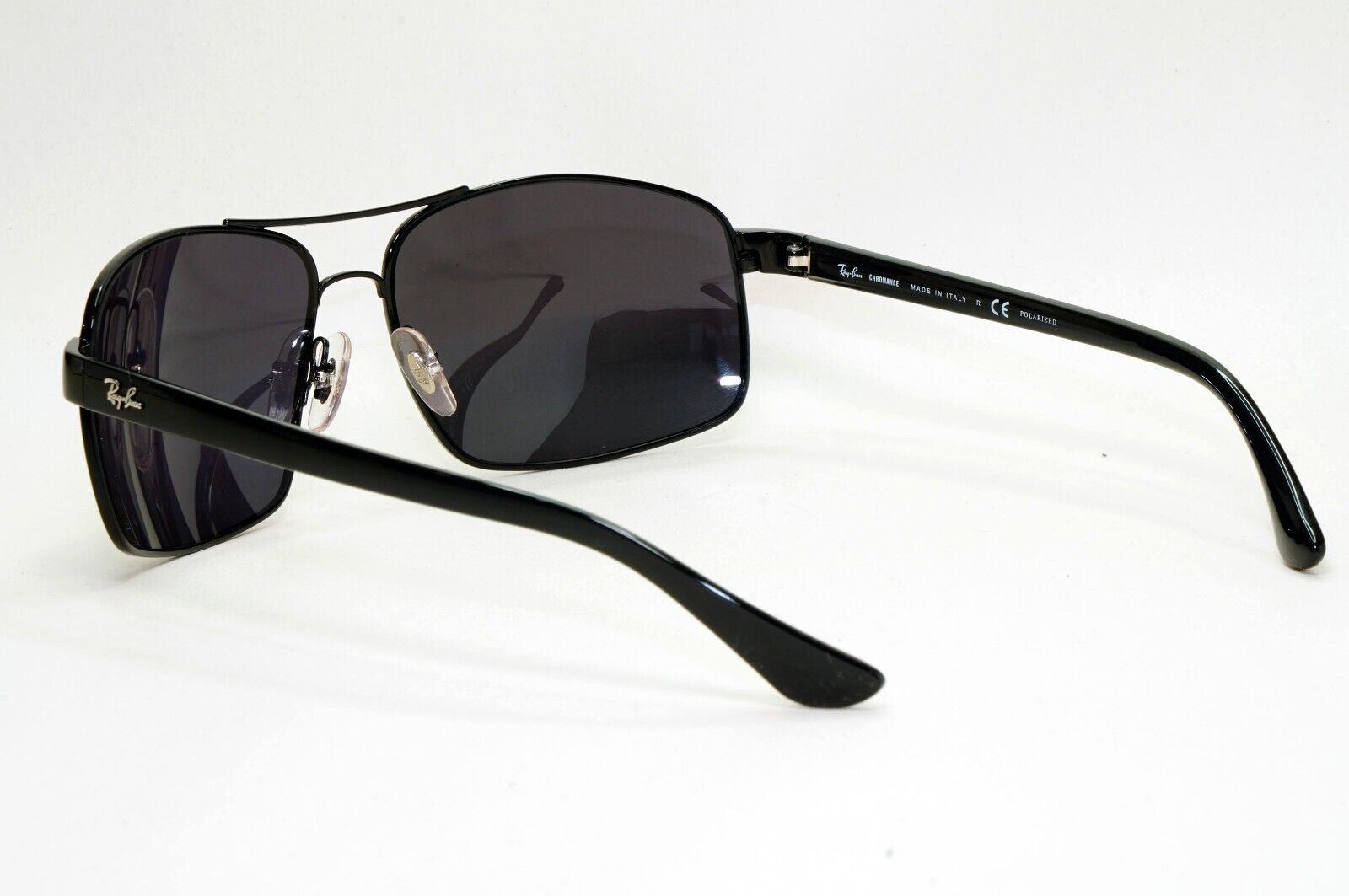 Ray-Ban Sunglasses with Custom Lenses Black Wrap RB 3604-CH 002/J0 62mm 260724
