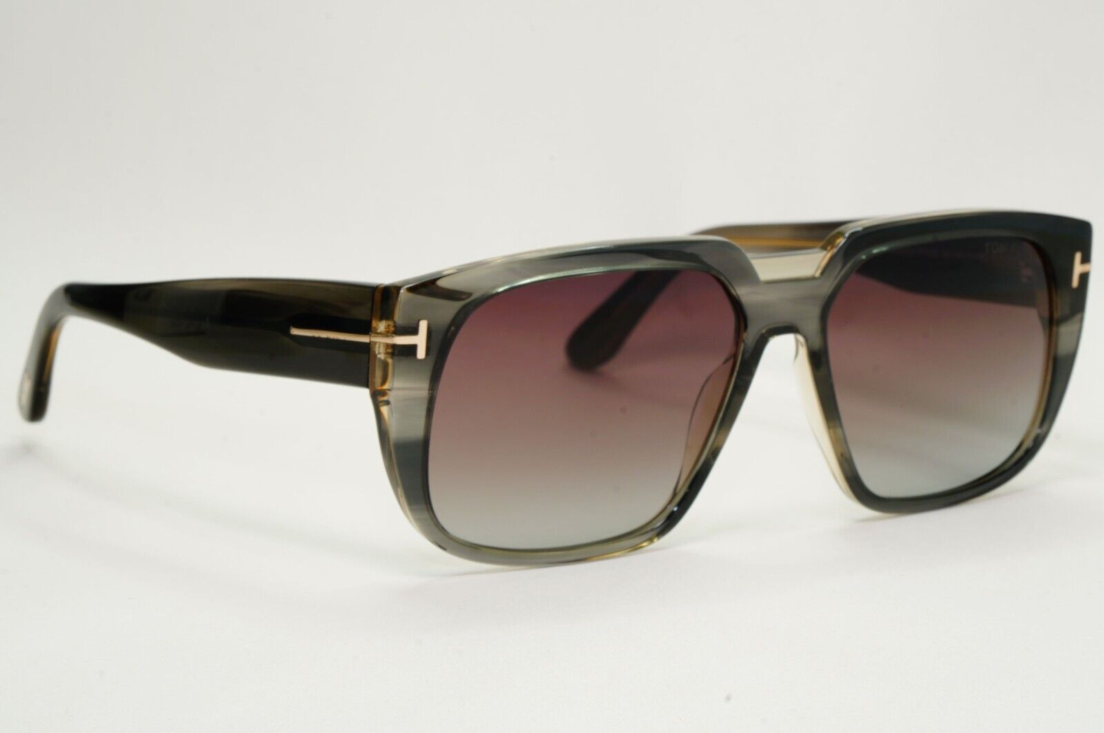 Tom Ford Sunglasses Oliver-02 Grey Brown Gradient Square FT1025 TF 1025 56F 56mm