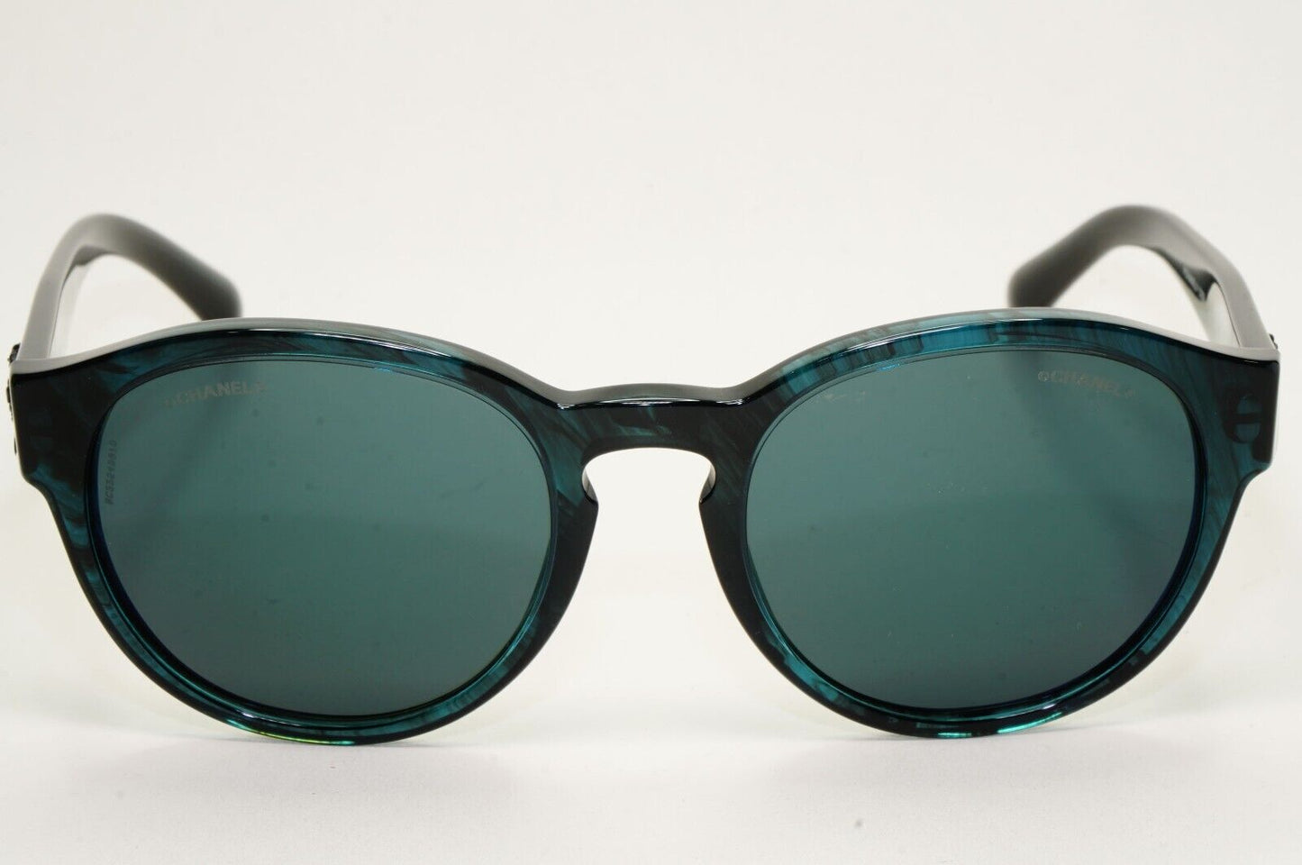Chanel Sunglasses Dark Green Teal Marble Designer Fashion 5359 c.1570/Z6 54mm