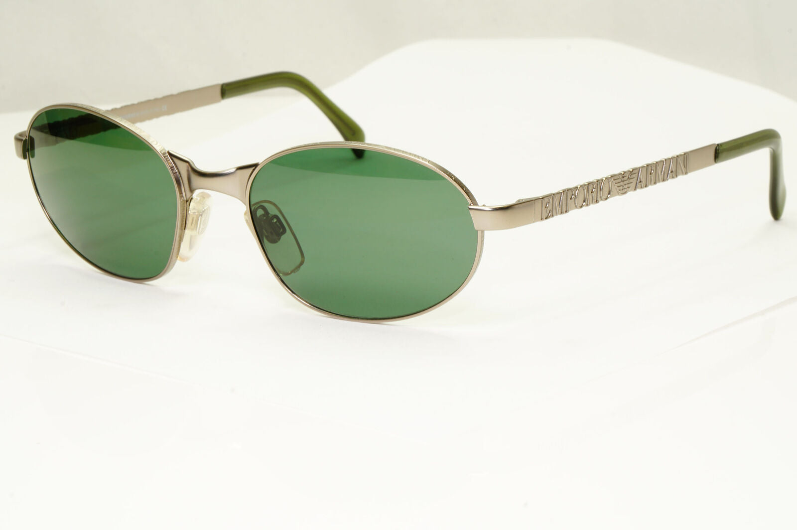 Emporio Armani 1997 Vintage Sunglasses Mens Womens Metal Silver Square 107-S 815