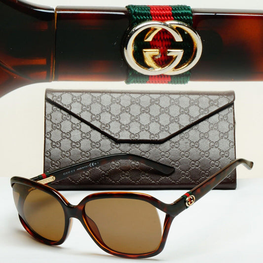 Gucci Sunglasses 2011 Ribbon Vintage Brown Gold GG 3646/S DWJHA 250125