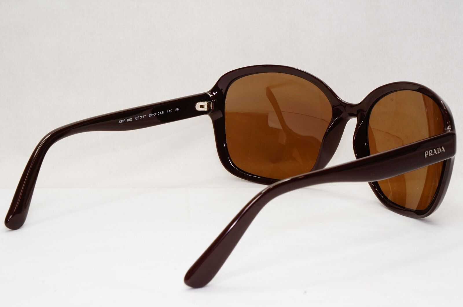 Prada Sunglasses 2014 Dark Brown Square Large PR18QS SPR 18Q DHO-0A6 111223