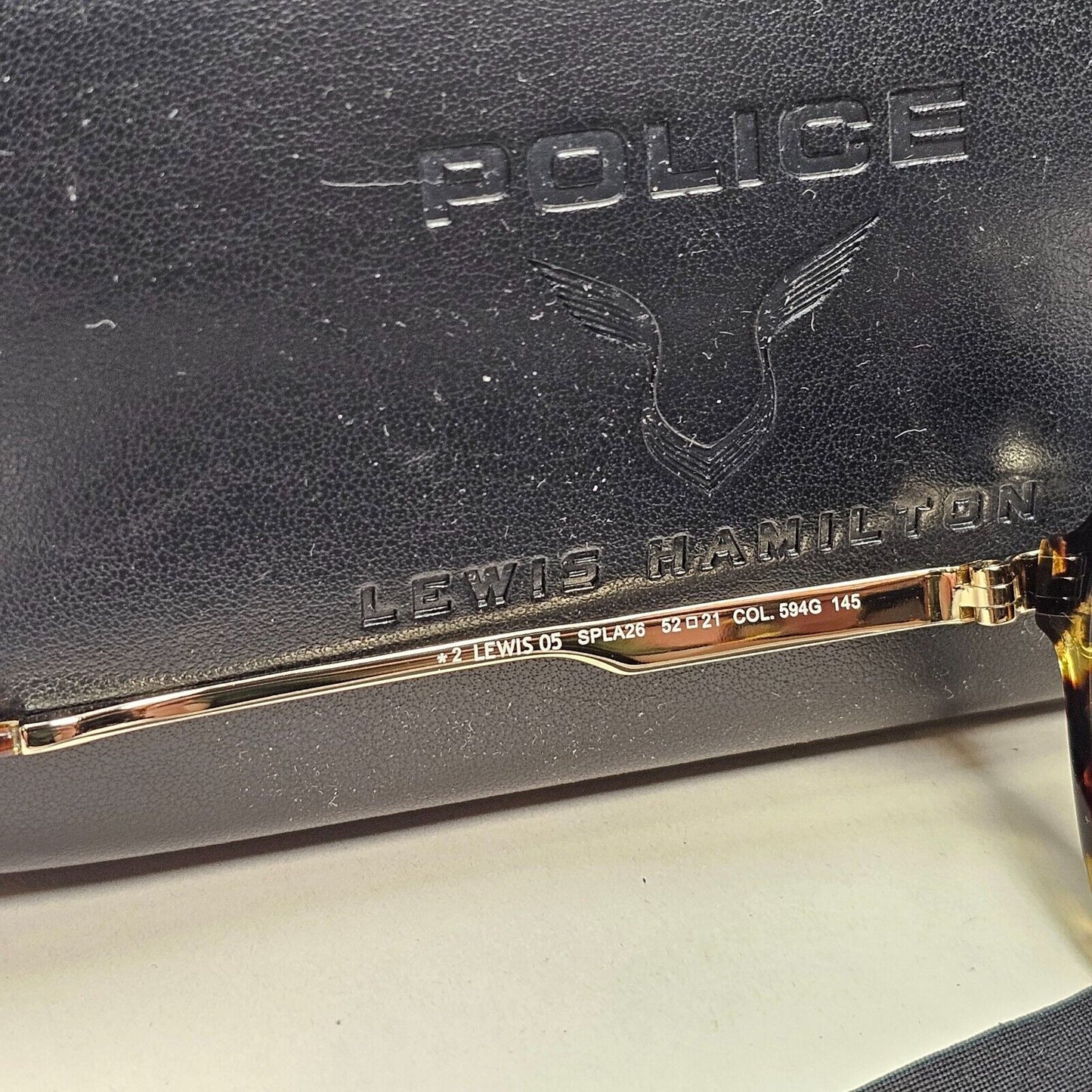 Police Lewis Hamilton F1 Sunglasses Brown Gold 52mm 05 SPL A26 COL 594G B 270924