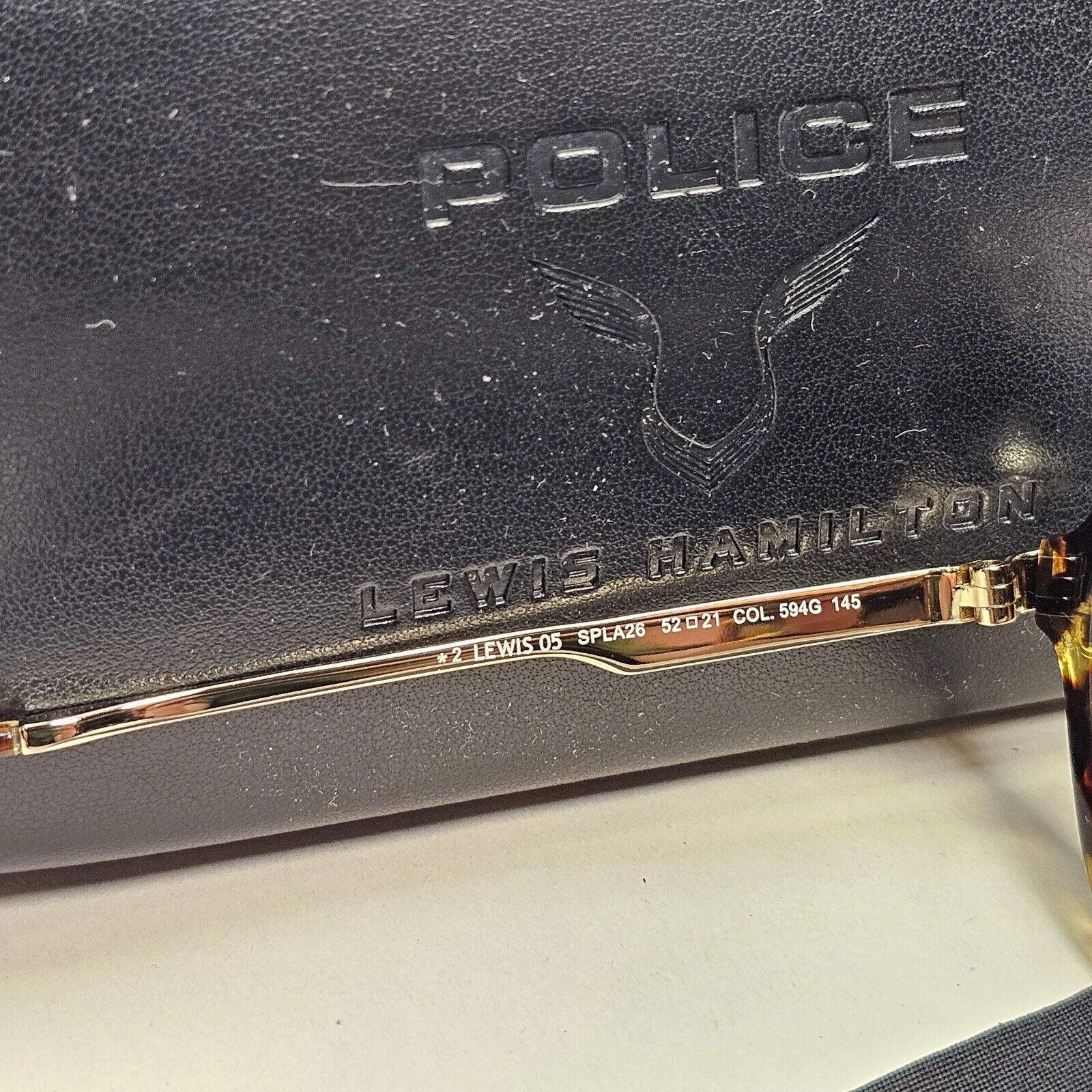 Police Lewis Hamilton F1 Sunglasses Brown Gold 52mm 05 SPL A26 COL 594G B 270924