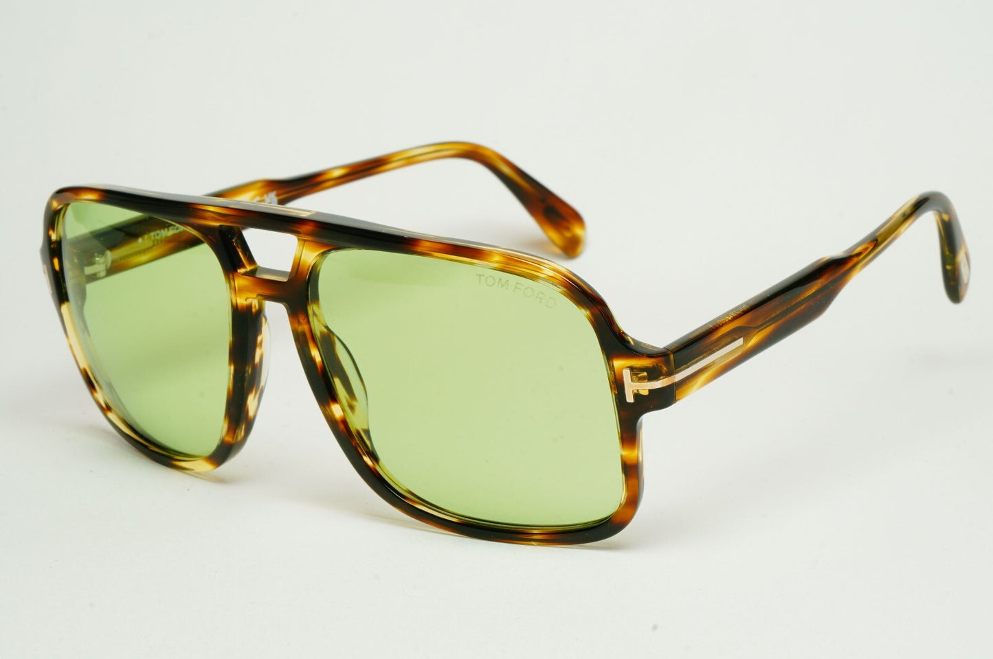 Tom Ford Sunglasses Falconer-02 Navigator Square Brown Green FT0884 TF 884 52N