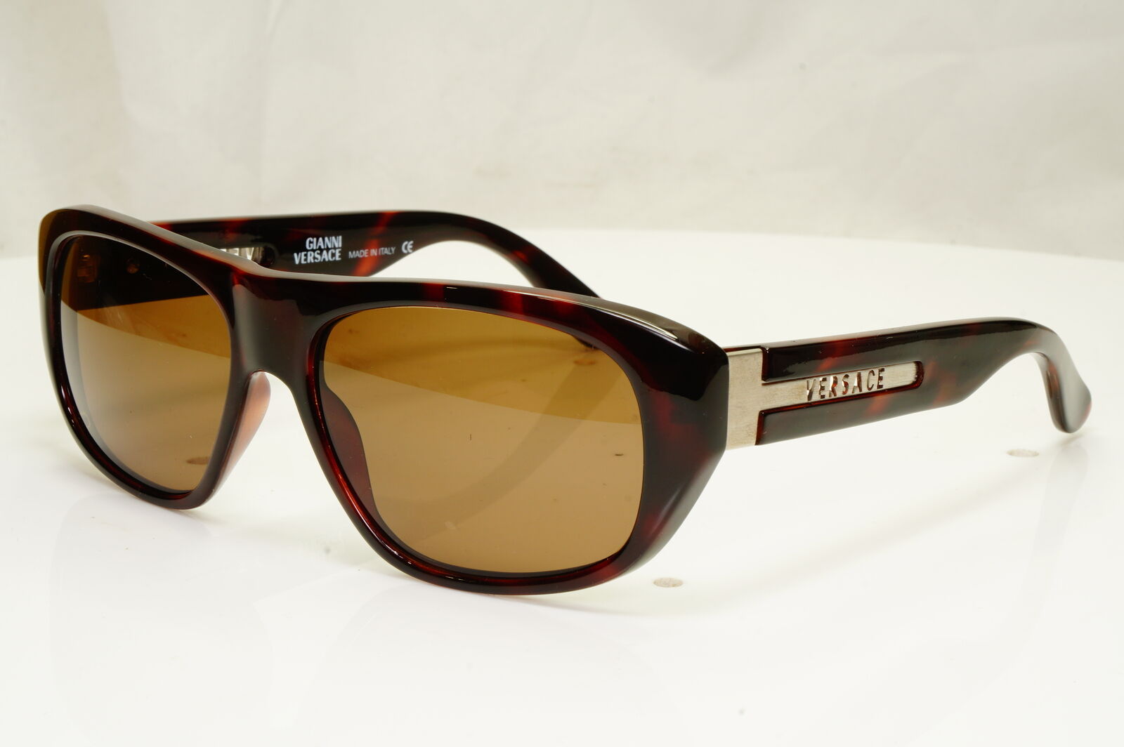 Gianni Versace 1996 Mens Vintage Brown Square Sunglasses GV MOD 464/B COL 900