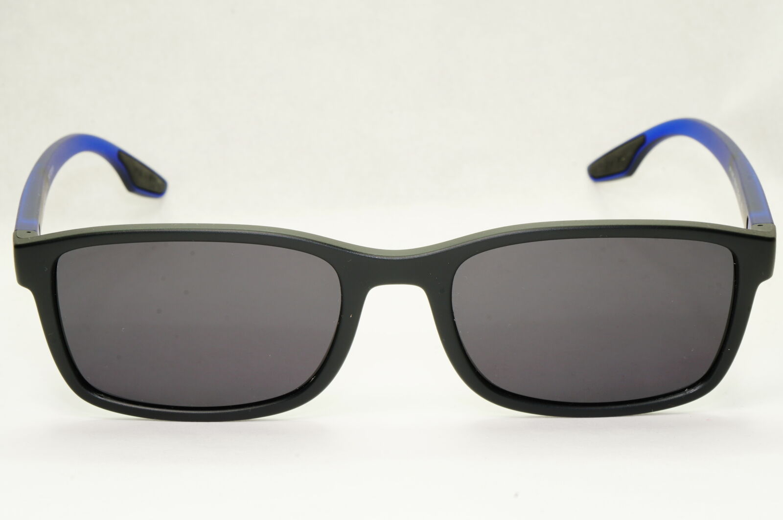 Prada Sunglasses Black Blue Square Rectangle PS09OV VPS 09O 15C-1O1 55mm 080623