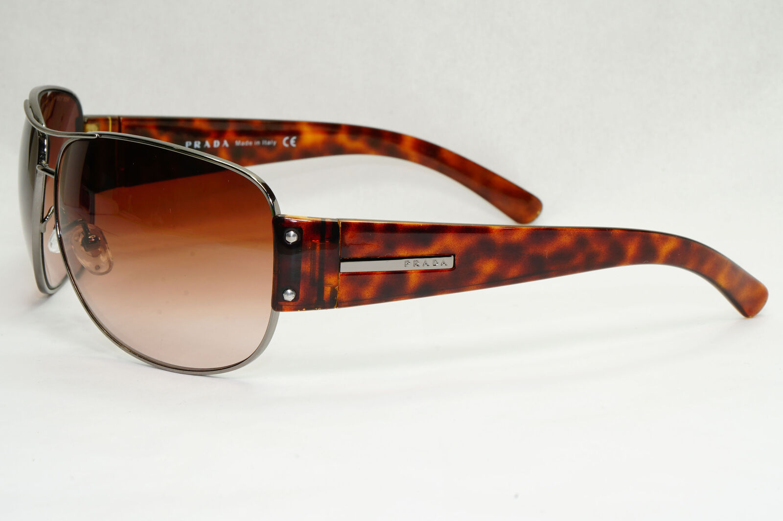 Prada Sunglasses 2006 Vintage Brown Pilot Tortoise PR52GS SPR 52G 5AV-6S1 270124