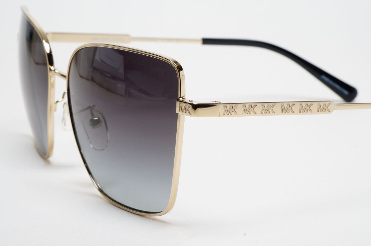 Michael Kors Sunglasses Gold Grey Gradient Metal Square MK 1108 Bastia 1014/8G