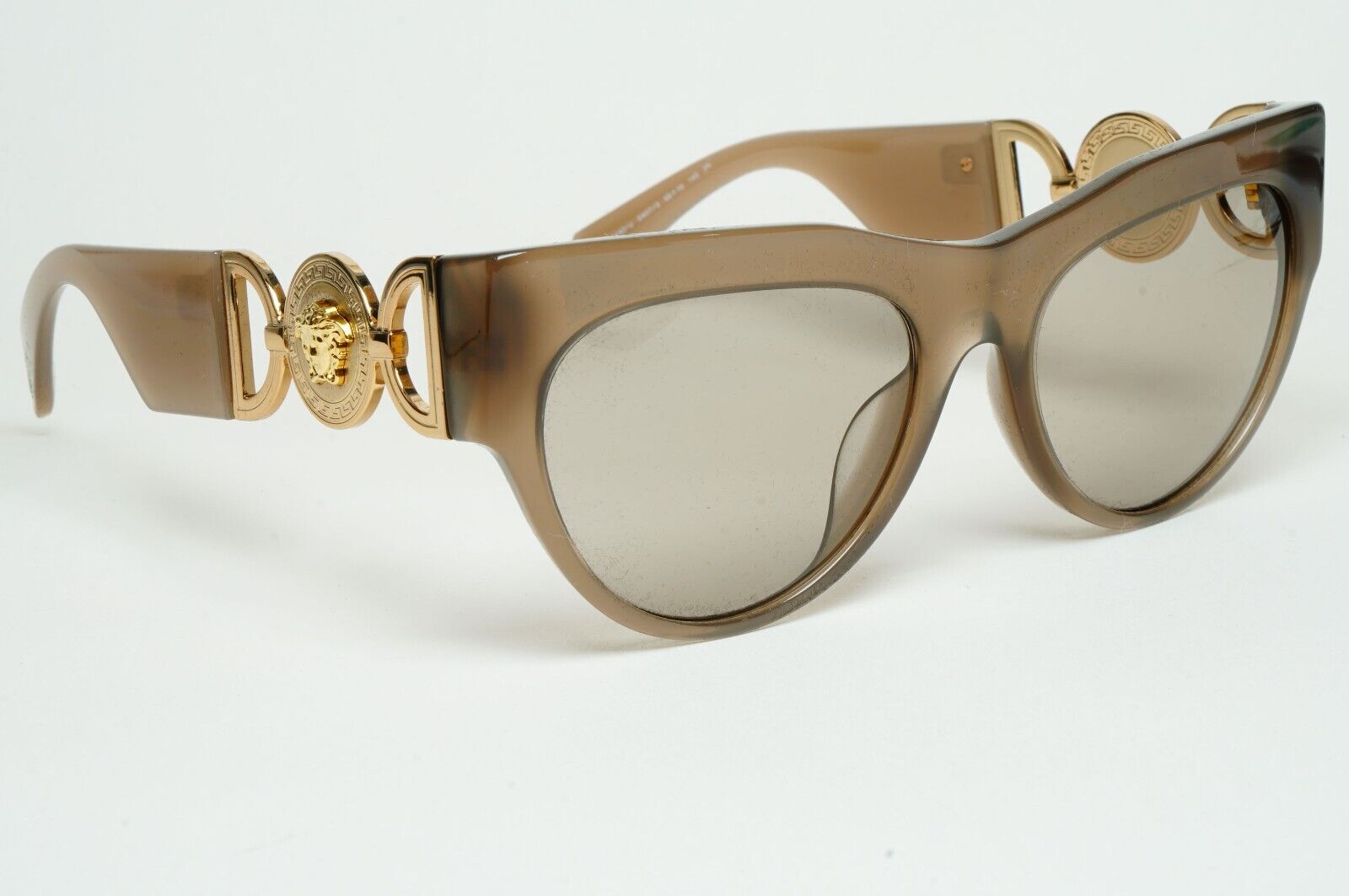 Versace Sunglasses Brown Gold Medusa Grey Square MOD VE 4440-U 5407/3 56mm