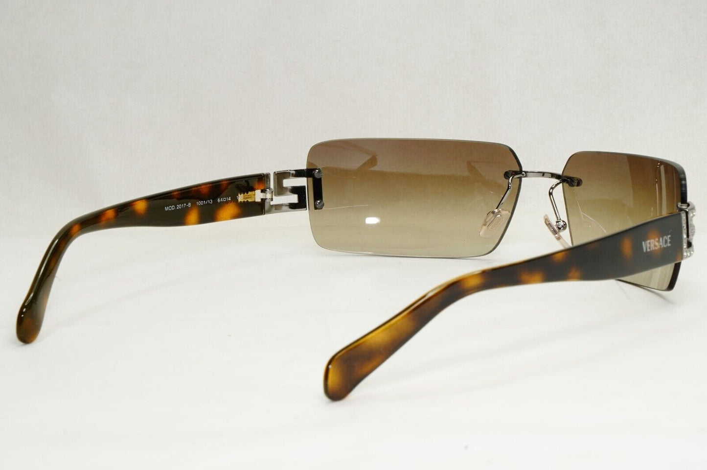 Versace Sunglasses 2004 Vintage Wrap Brown Gradient MOD 2017-B 1001/13 180324