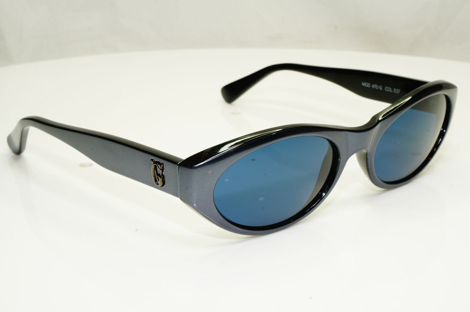 Gianni Versace 1996 Unisex Vintage Blue Sunglasses GV MOD 470/G COL 532