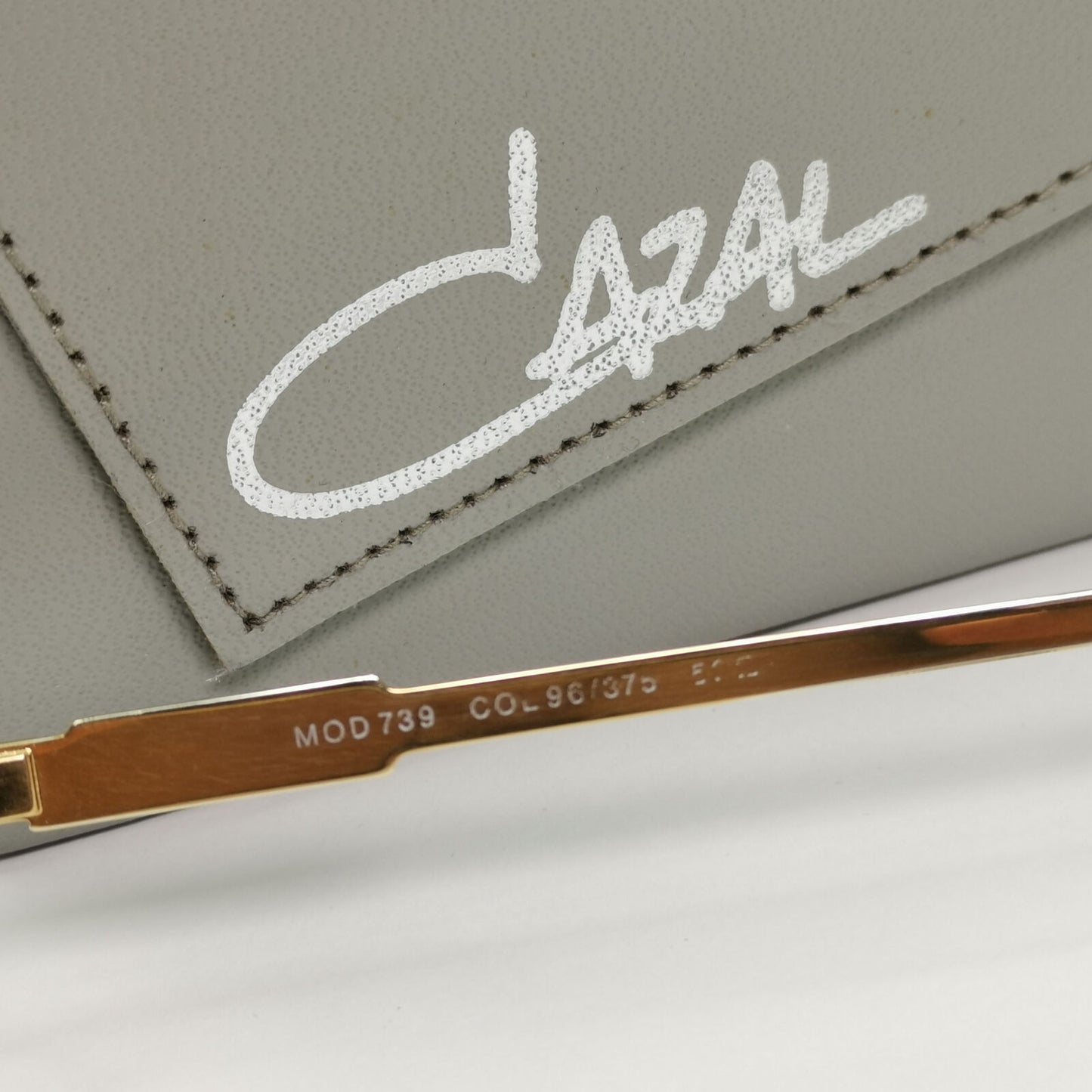 Cazal 1990s Gold Sunglasses Vintage Pilot Silver Brown MOD 739 COL 96/375 181022