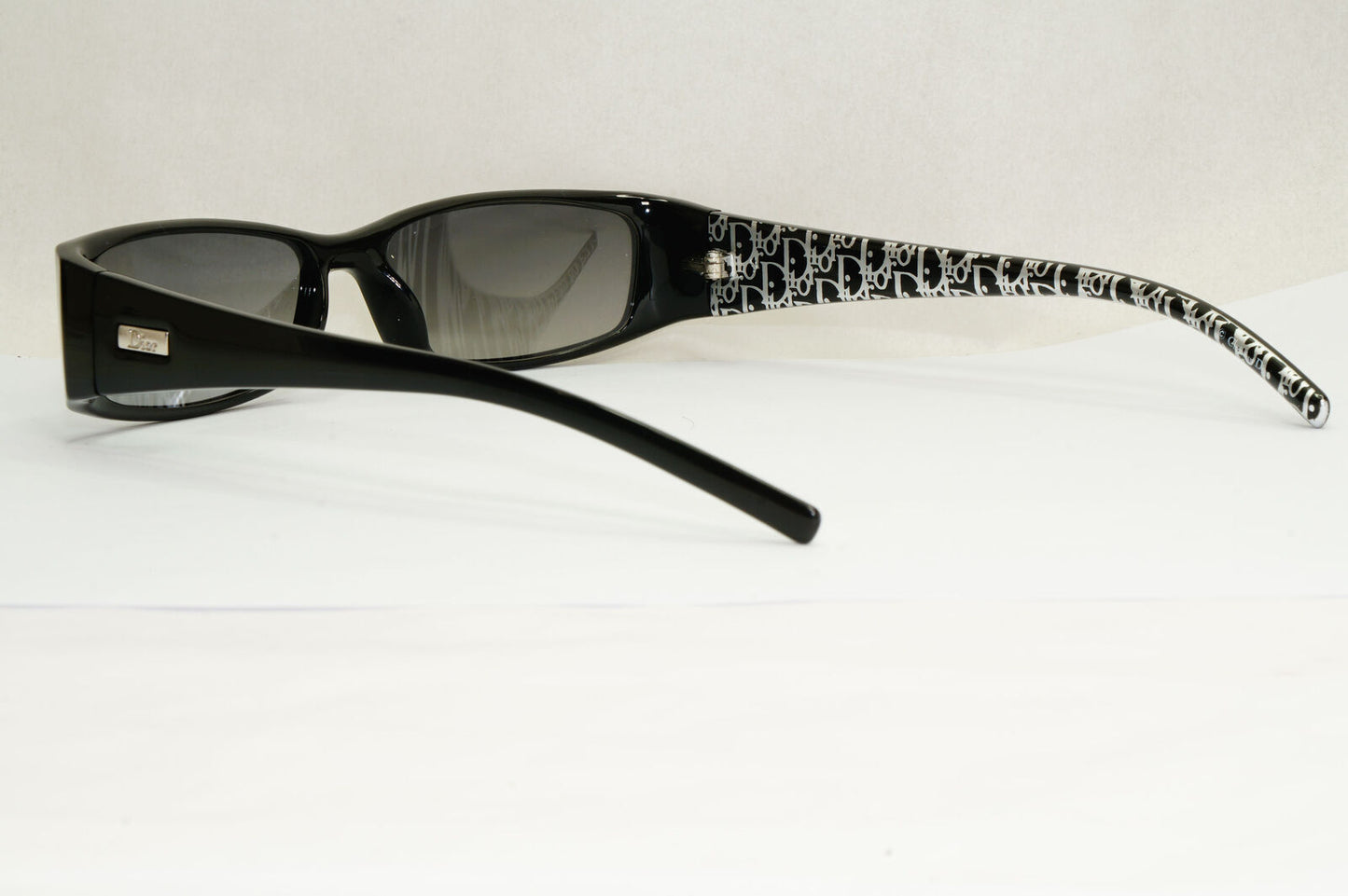 Dior Sunglasses 2004 Vintage Rectangle Black Grey Slim Small Thursday 5K3 180224