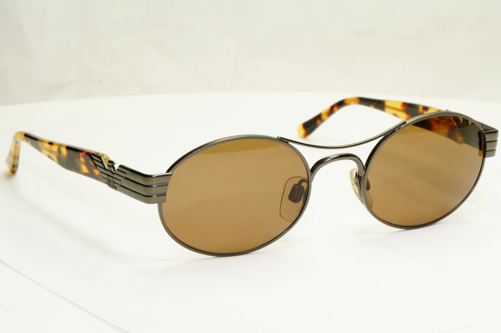 Emporio Armani 1997 Vintage Sunglasses Mens Womens Gunmetal Eagle 047 905/26