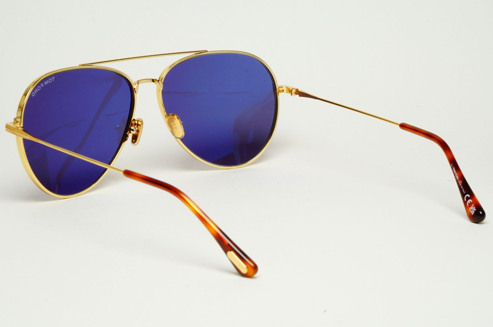 Tom Ford Sunglasses Dashel-02 Metal Pilot Gold Blue FT0996 TF 996 30V 62mm