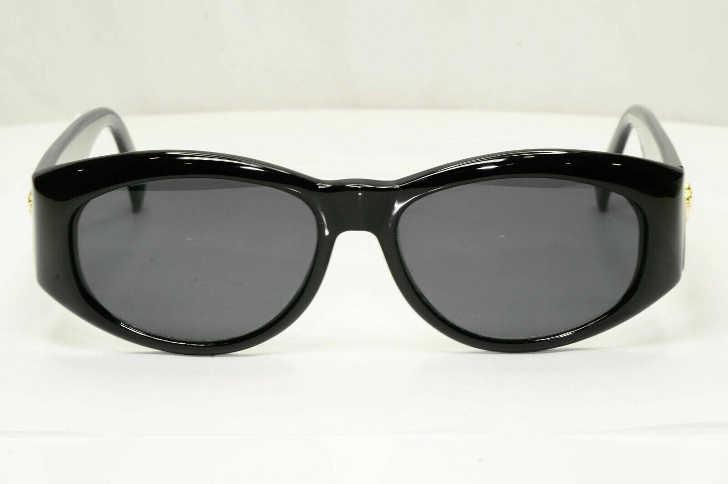 Gianni Versace 1996 Vintage Gold Medusa Biggie Sunglasses MOD 4V4/A COL 852