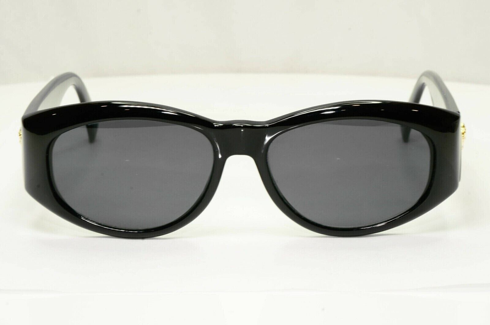 Gianni Versace 1996 Vintage Gold Medusa Biggie Sunglasses MOD 4V4/A COL 852