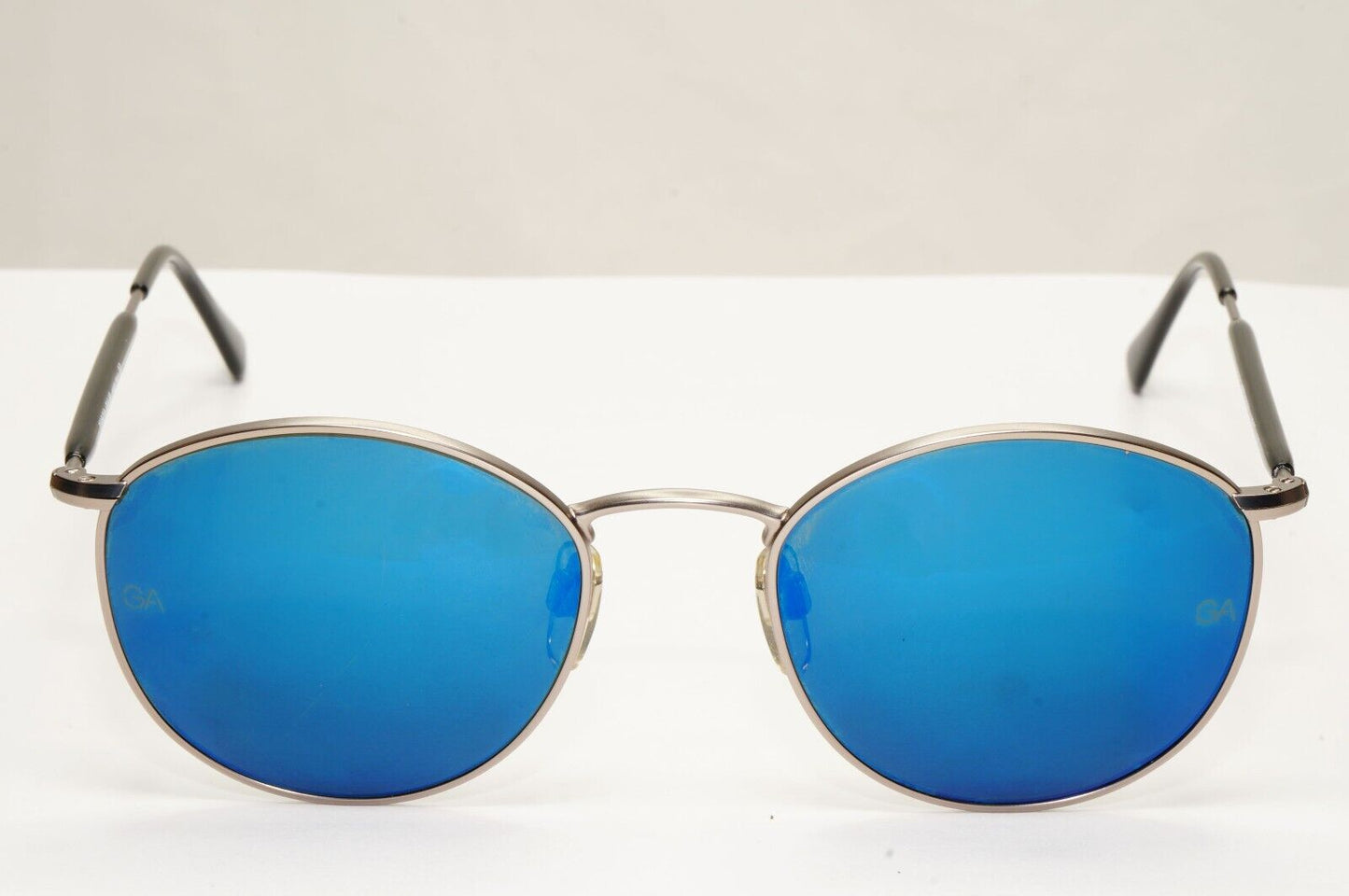 Giorgio Armani 1997 Vintage Sunglasses Blue Mirror Glass Silver 627 815/35 51mm