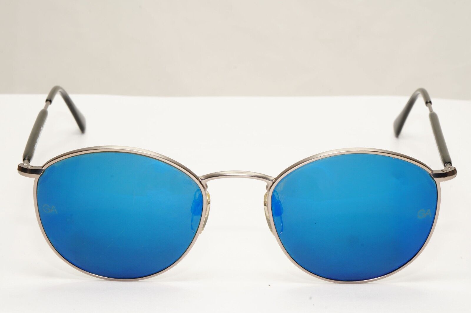 Giorgio Armani 1997 Vintage Sunglasses Blue Mirror Glass Silver 627 815/35 51mm