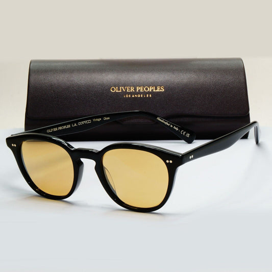 Oliver Peoples Desmon Sunglasses Black Yellow Mustard OV 5454SU 1005/0F 50mm