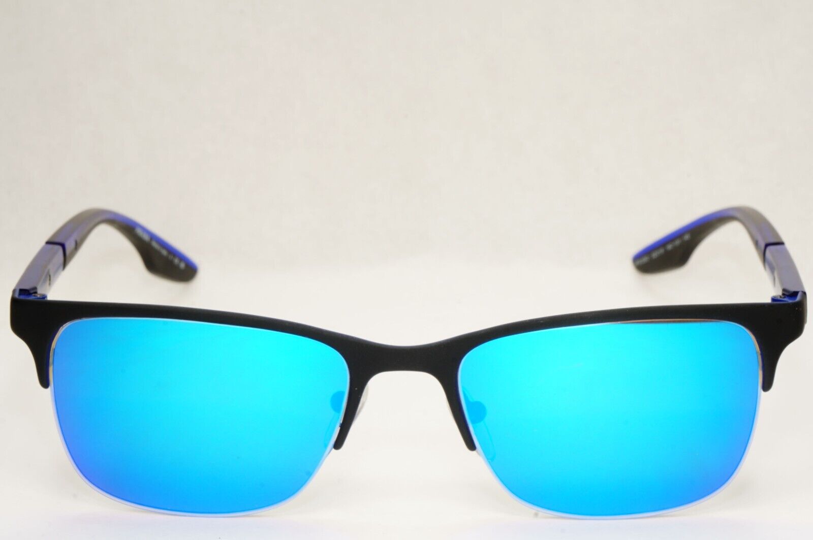 Prada Sunglasses Polarized Blue Mirror Black PS55OV VPS 55O 16C-1O1 52mm