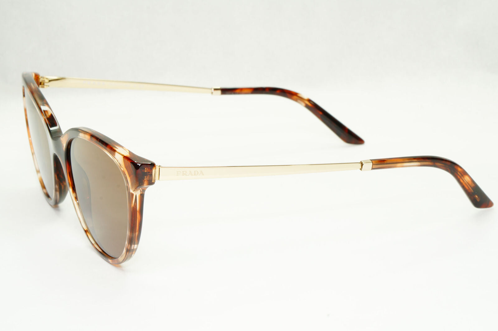 Prada Sunglasses Caramel Brown Tortoise Gold VPR 17W 07R-1O1 53mm