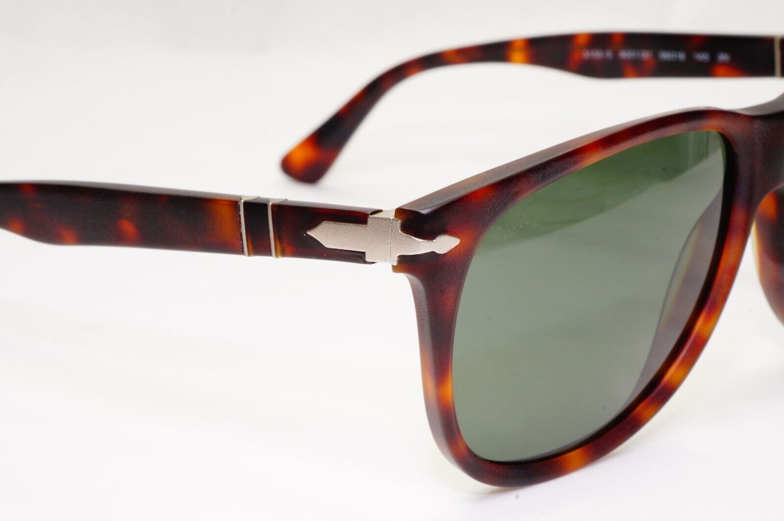 Persol Sunglasses 2014 Brown Tortoiseshell Green Square 3103-S 9001/31 56mm