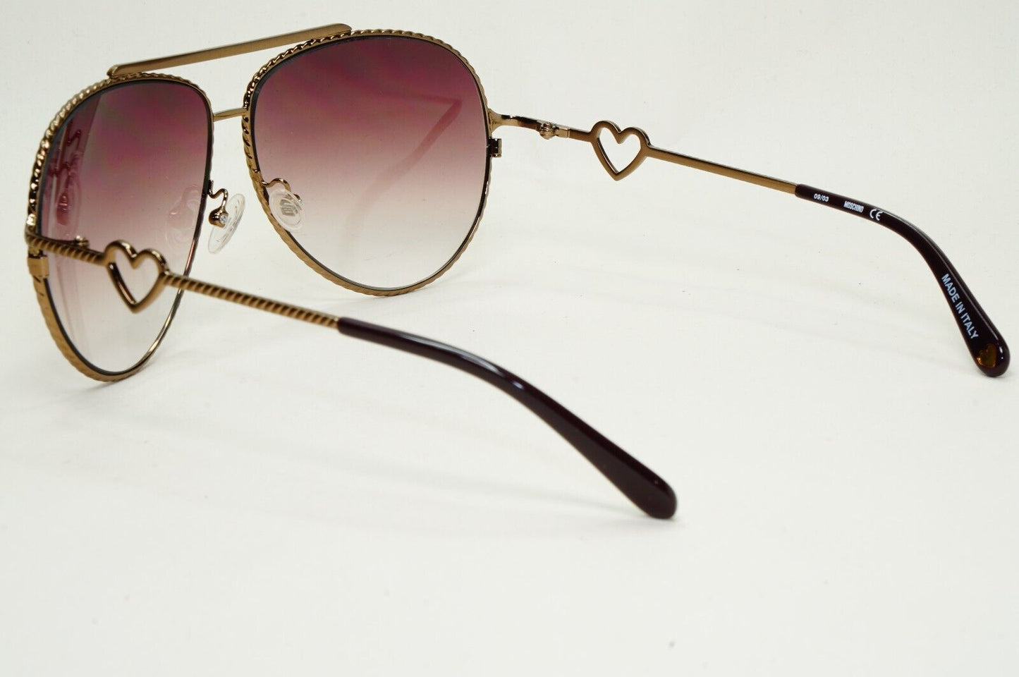 Moschino Sunglasses 2005 Vintage Pilot Bronze Brown Gradient MO538 04 101124