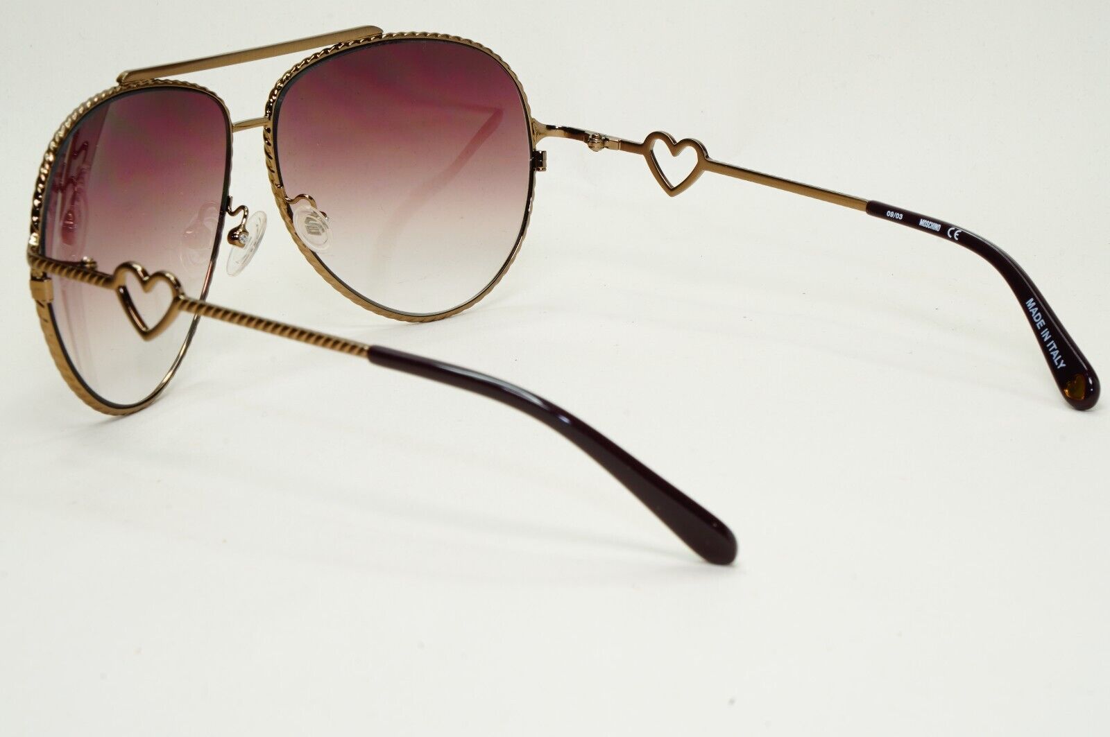Moschino Sunglasses 2005 Vintage Pilot Bronze Brown Gradient MO538 04 101124