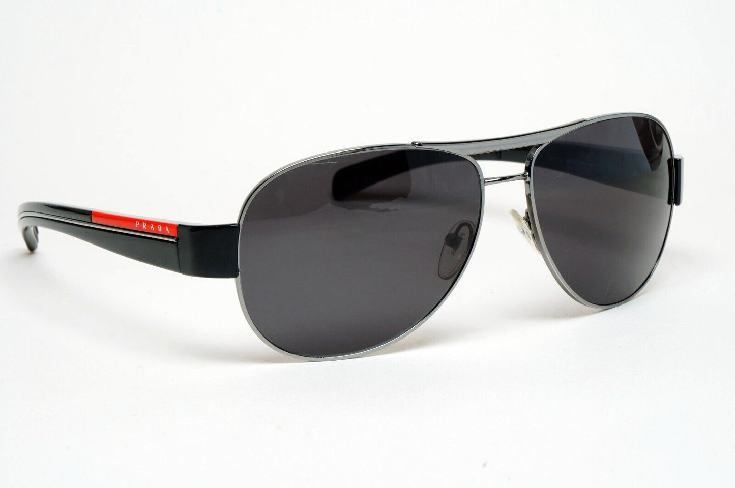 Prada Sunglasses 2010 Vintage Black Gunmetal Pilot PS51LS SPR 51L 5AV-9P1 100225