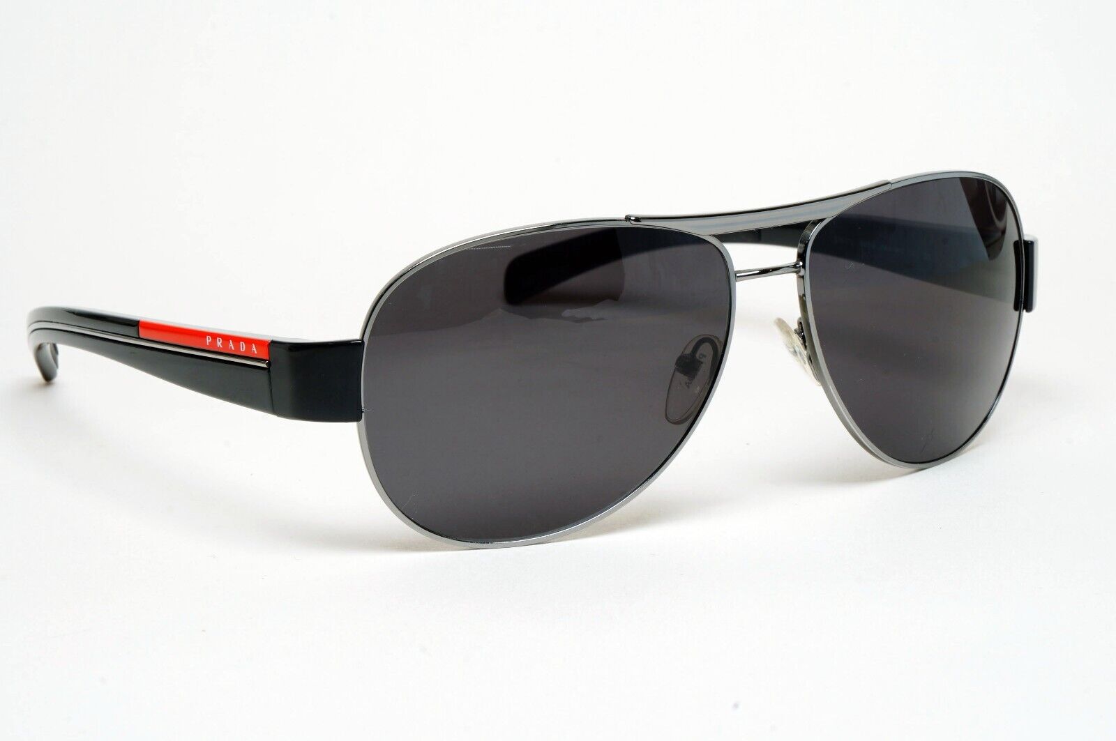 Prada Sunglasses 2010 Vintage Black Gunmetal Pilot PS51LS SPR 51L 5AV-9P1 100225