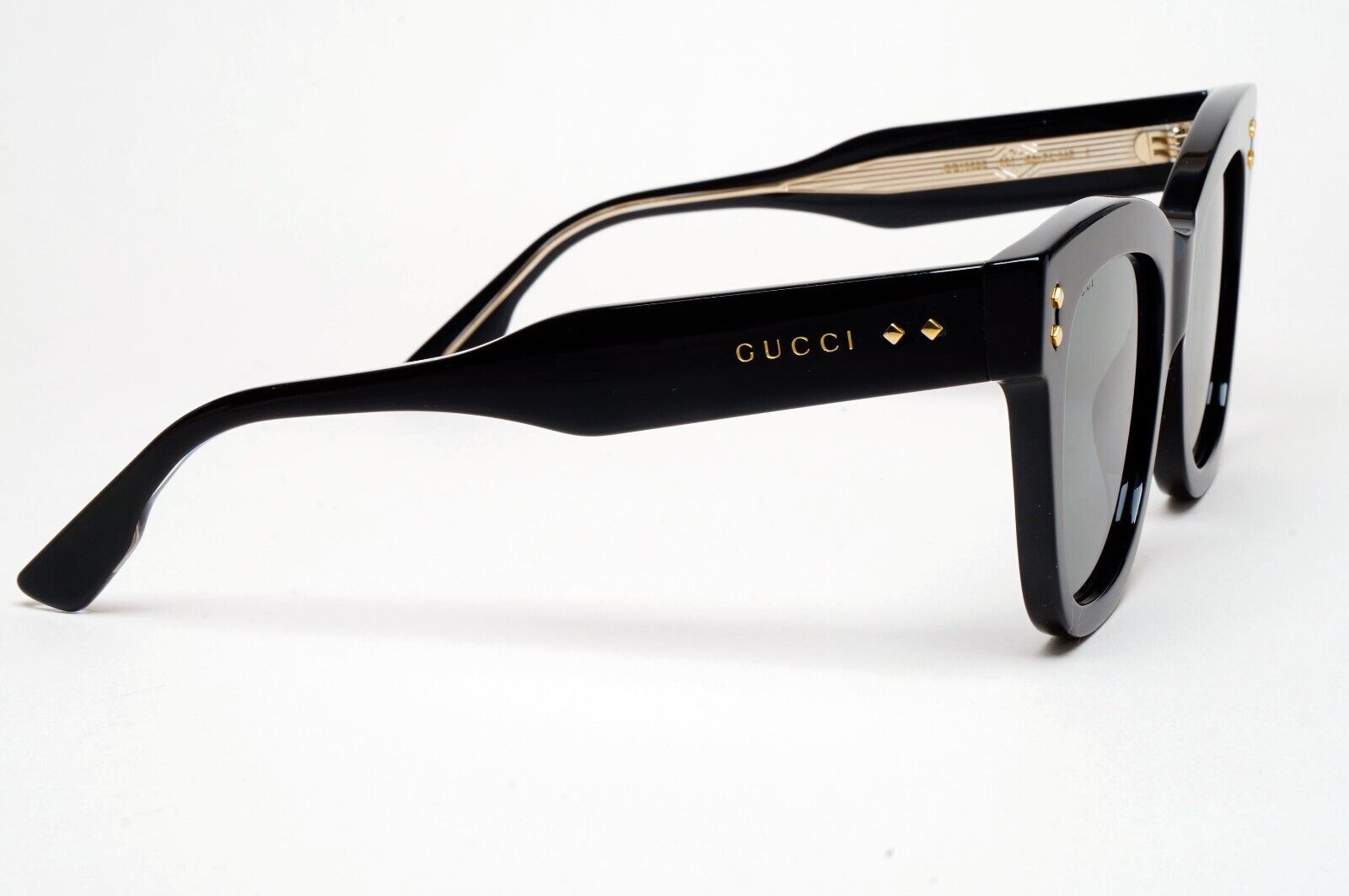 Gucci Sunglasses 2022 Black Oversized Square Large Glossy GG1082S 001 280125