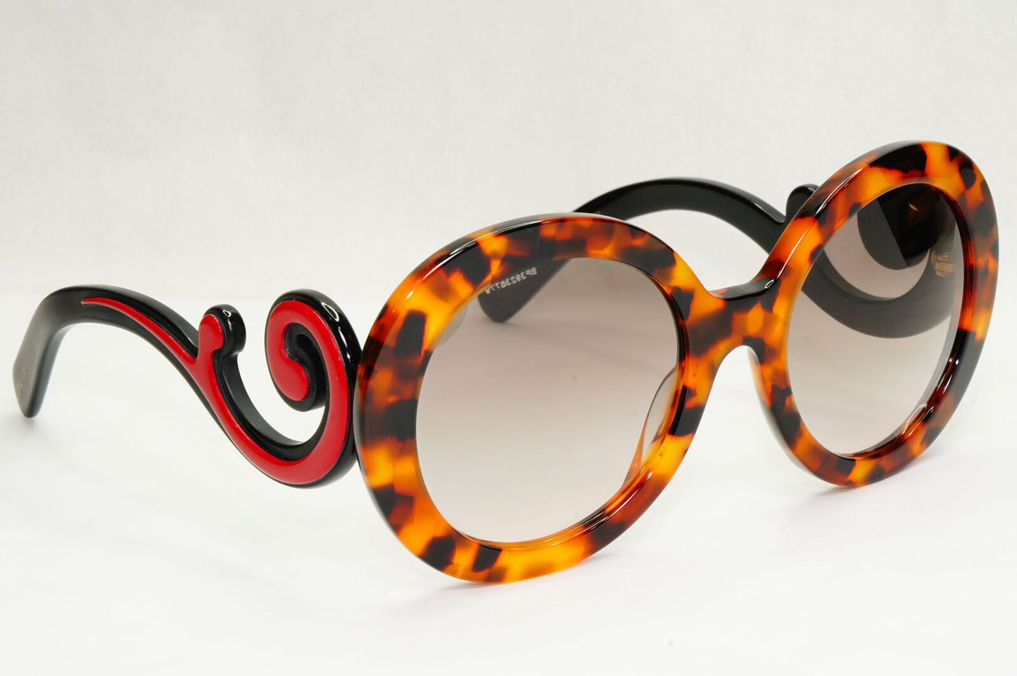 Prada Sunglasses Baroque Swirl Brown Red Gradient PR08TS SPR 08T VAH-4K0 141223