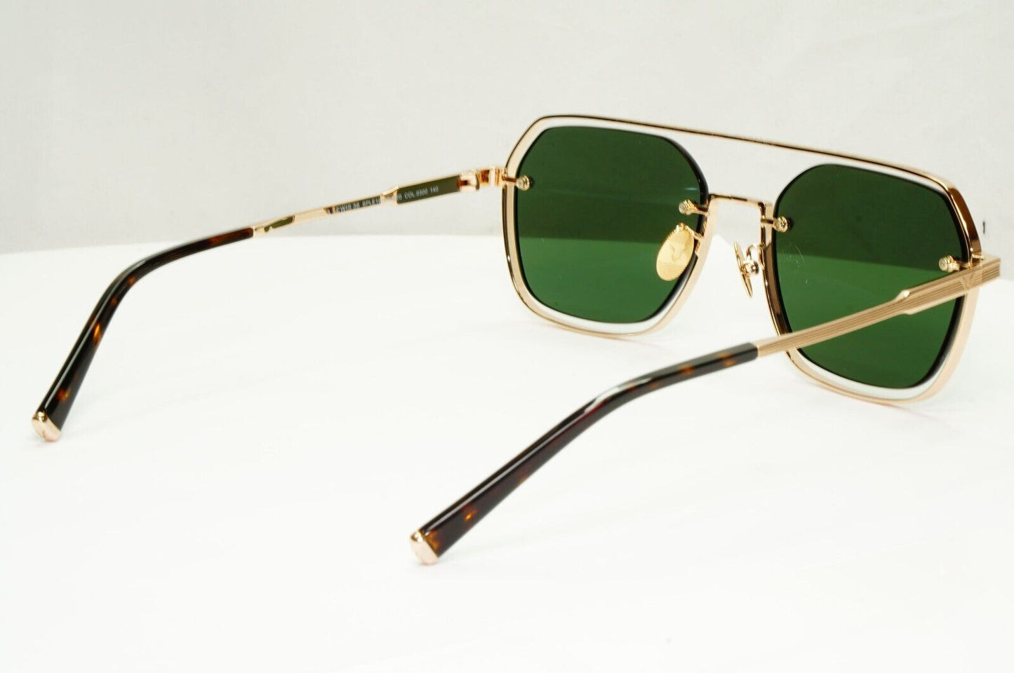 Police Lewis Hamilton F1 Sunglasses Gold Green Square Pilot SPL E18 COL 0300